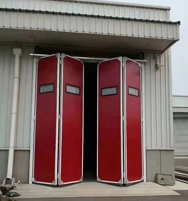 民丰工业折叠门在大型装配车间出入口的应用实例